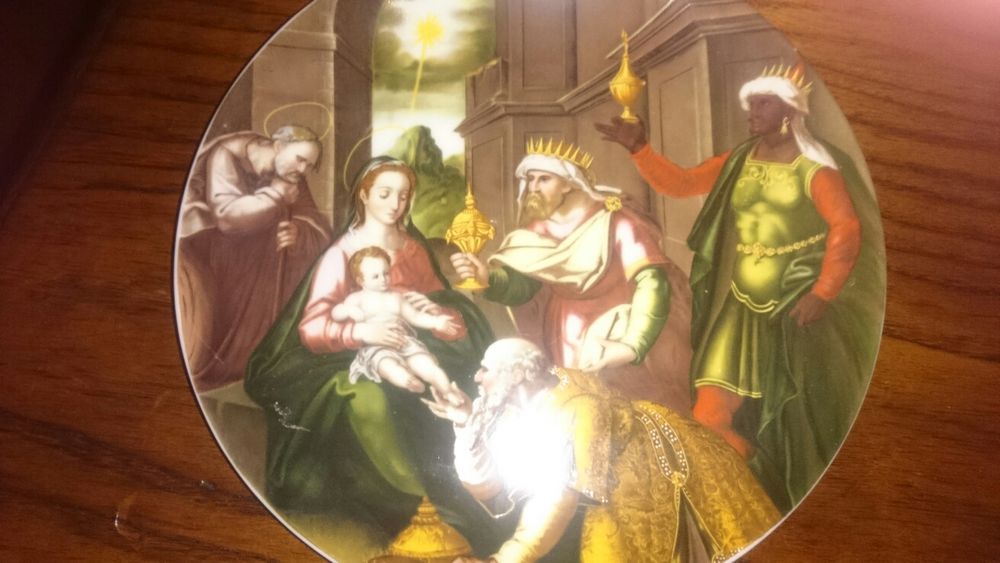 Prato de Natal com numeração