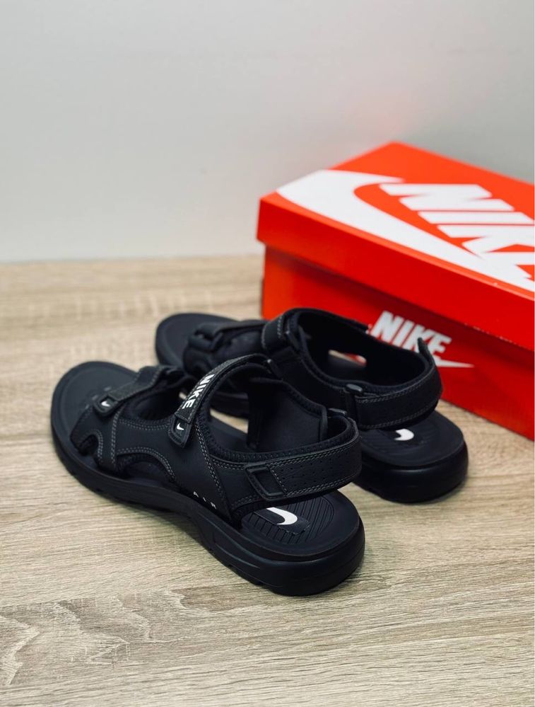 Nike Мужские сандали Босоножки сандалии на липучках Найк черные