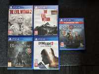 The Evil Within 1, 2, Bloodborne, Dying Light 2, God of War - PS4