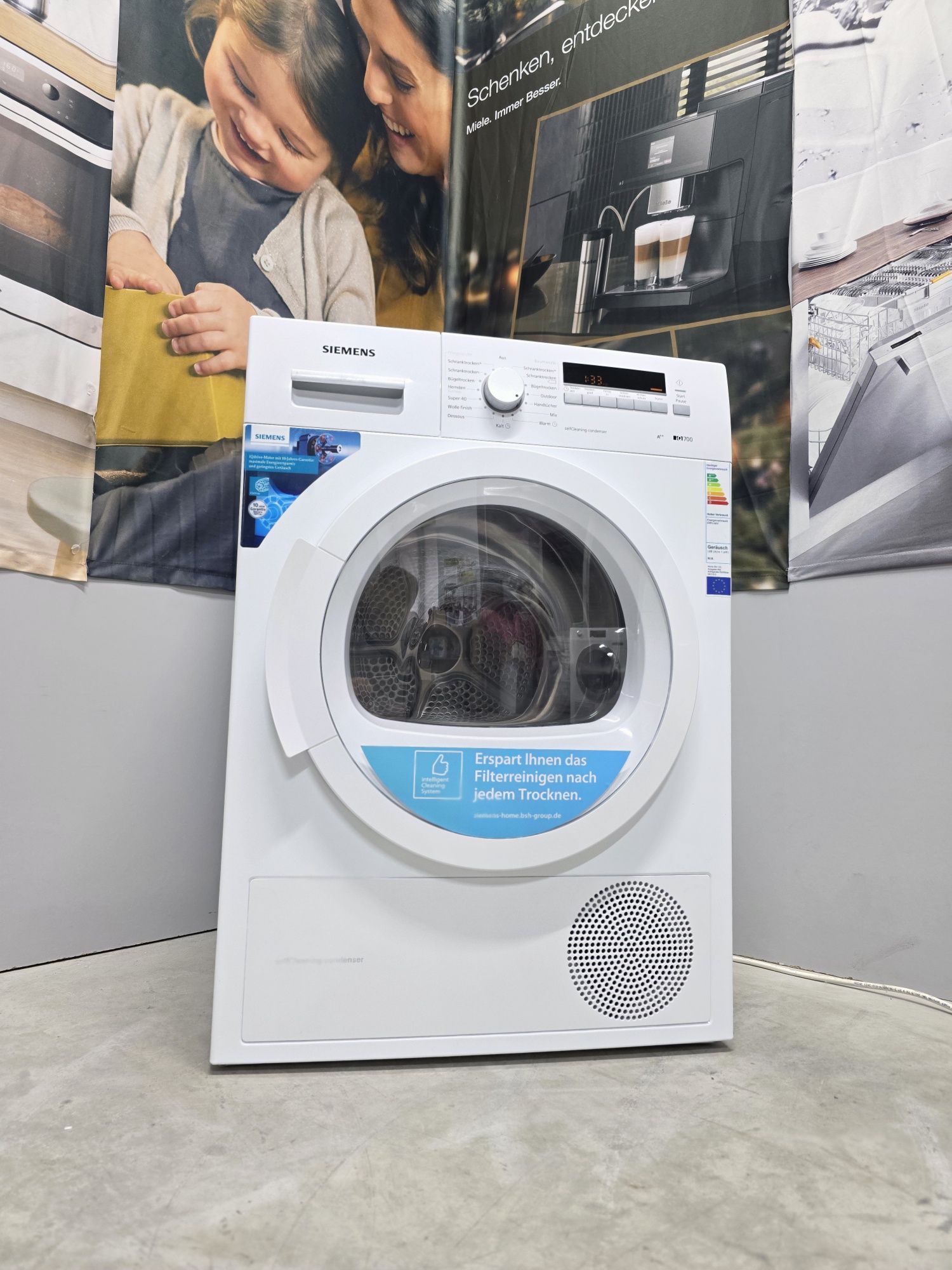 Сушильна машина SIEMENS iQ700 тепловий насос  A++ 8КГ Germany