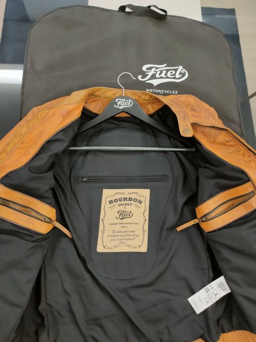 Casaco motard Fuel Bourbon tamanho L