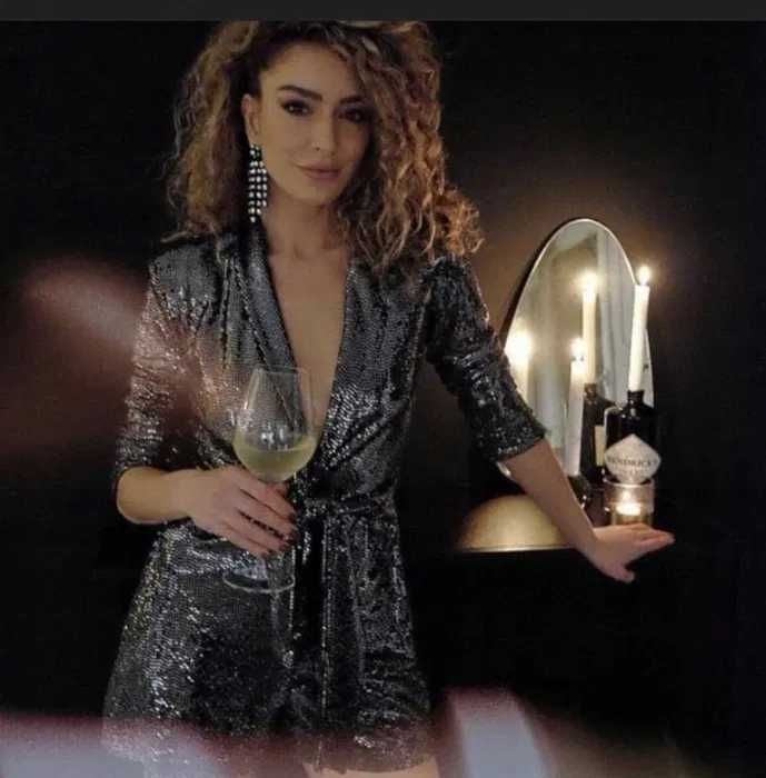 kombinezon cekiny zara m/l  hit sylwester