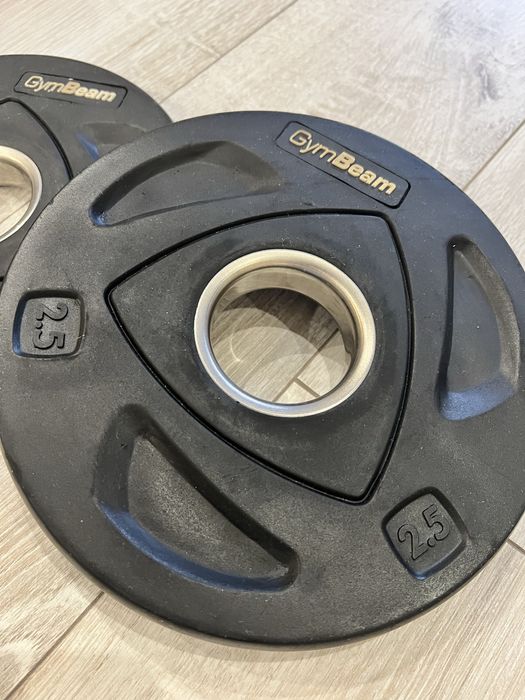 Диски олімпійські GymBeam 1.25/2.5/5/10/20 кг металеві прогумовані