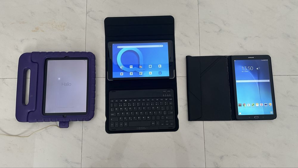 Conjunto de Tablets Apple e Android