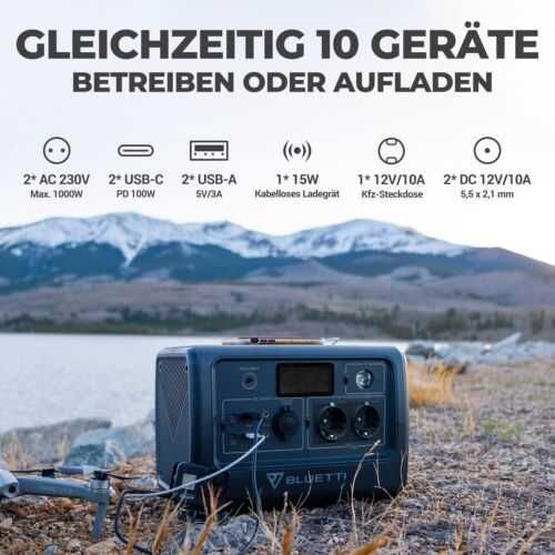 Зарядная станция портативная BLUETTI EB70 1000W/716Wh