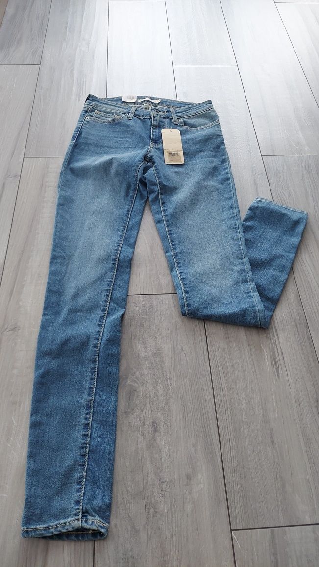 Jeansy levis 24x32 skinny slim nowe levis spodnie denim