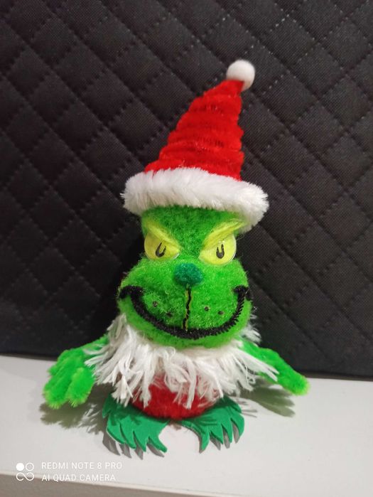 Maskotki dekoracyjne z pomponów świąteczne, zwierzaki