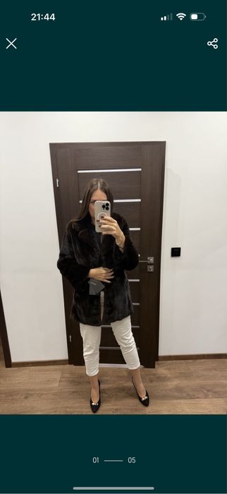 Futro naturalne z norek, Nowe, M-L