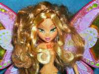 WINX ENCHANTIX lalka barbie Flora świeci gra śpiewa rzęsy 3d + ubranka