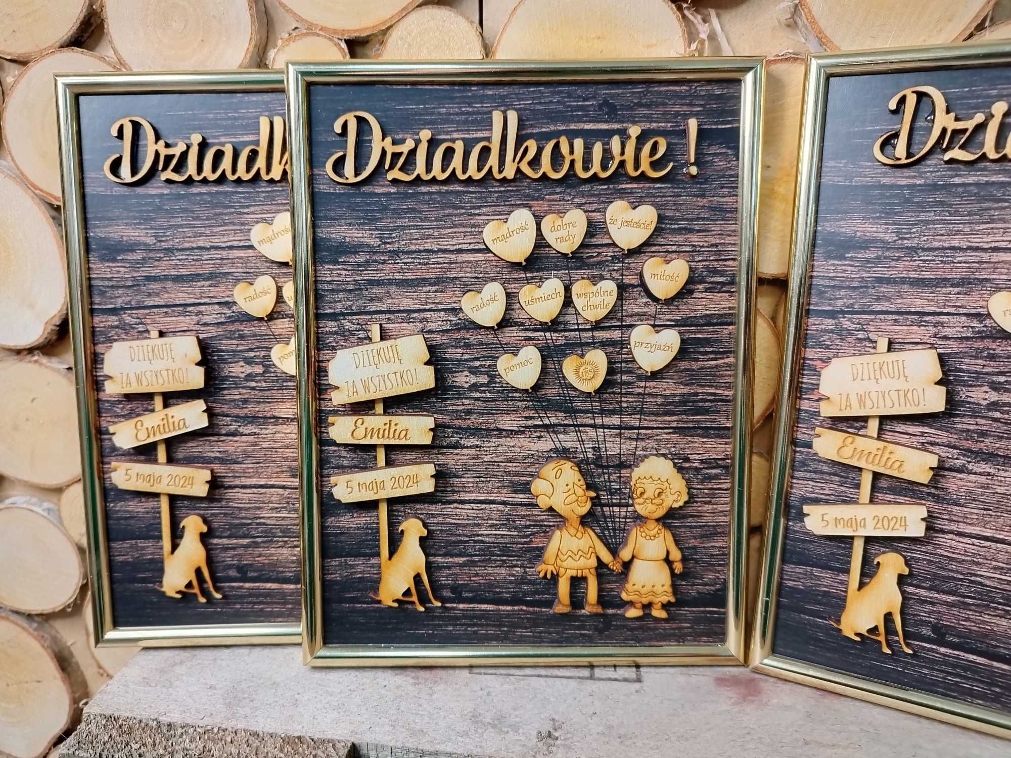 Podziękowania dla Chrzestnych Dziadków Chrzest podziękowanie