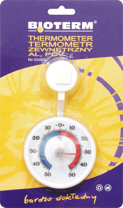 Termometr okrągły przyklejany 72x125 mm BIOTERM