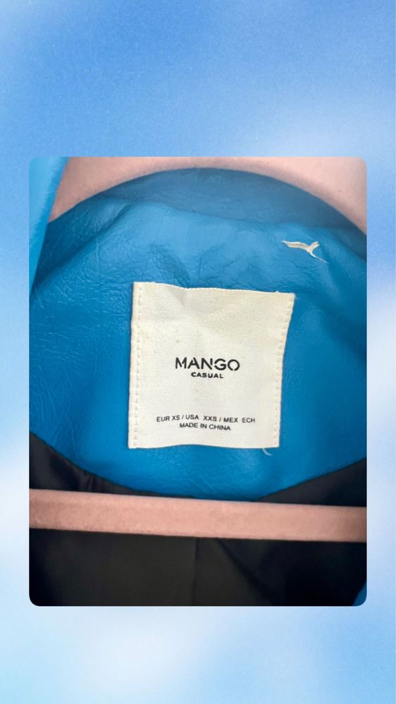 Куртка Косуха Шкіряна Mango