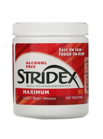 Stridex, Одношаговое средство от угрей, 90 шт