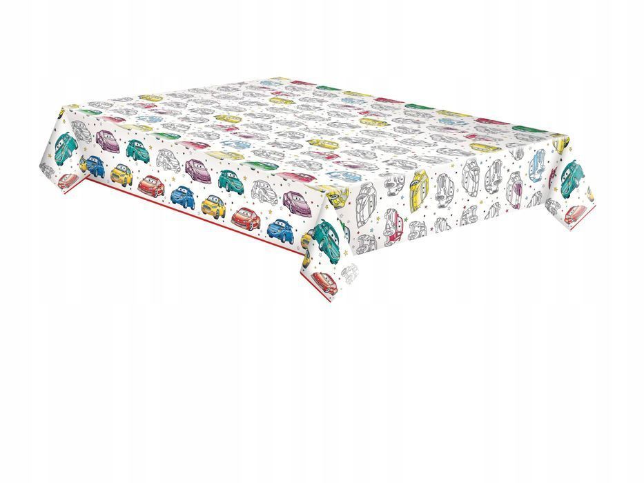 obrus papierowy samochody wyścigi auta 120x180c dekor stół gardenpart