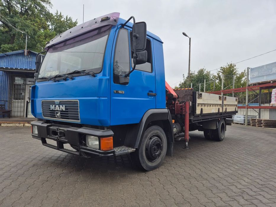 MAN 10.163  MAN 10.163 HDS skrzynia, na bliźniaku.