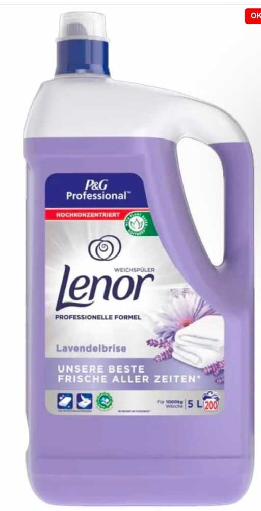 Lenor Professional Płyn do płukania LAWENDA 200prań, 5l