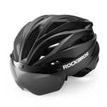 Kask rowerowy z szybką odpinanymi okularami z filtrem UV