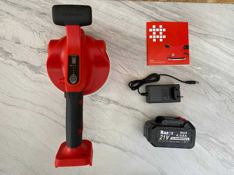 165 мм Вібраційна Присоска Shijing 9392 + Акб 4.0Ah с Регулюванням