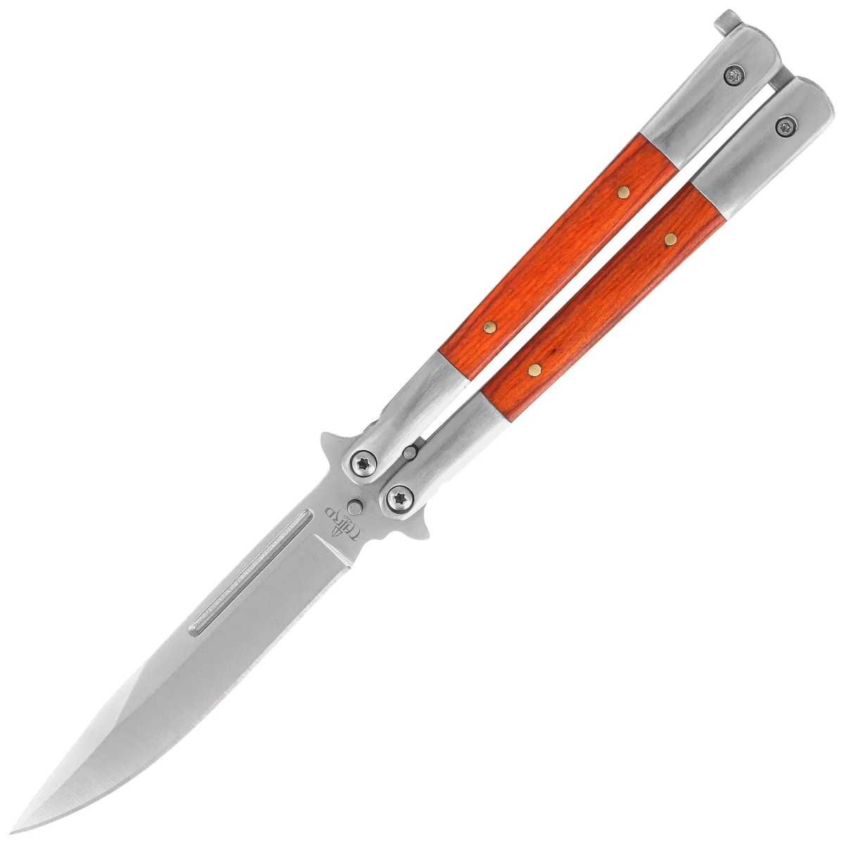 Nóż motylkowy Third Decor Habitat Balisong Palisander Wood-Stainless