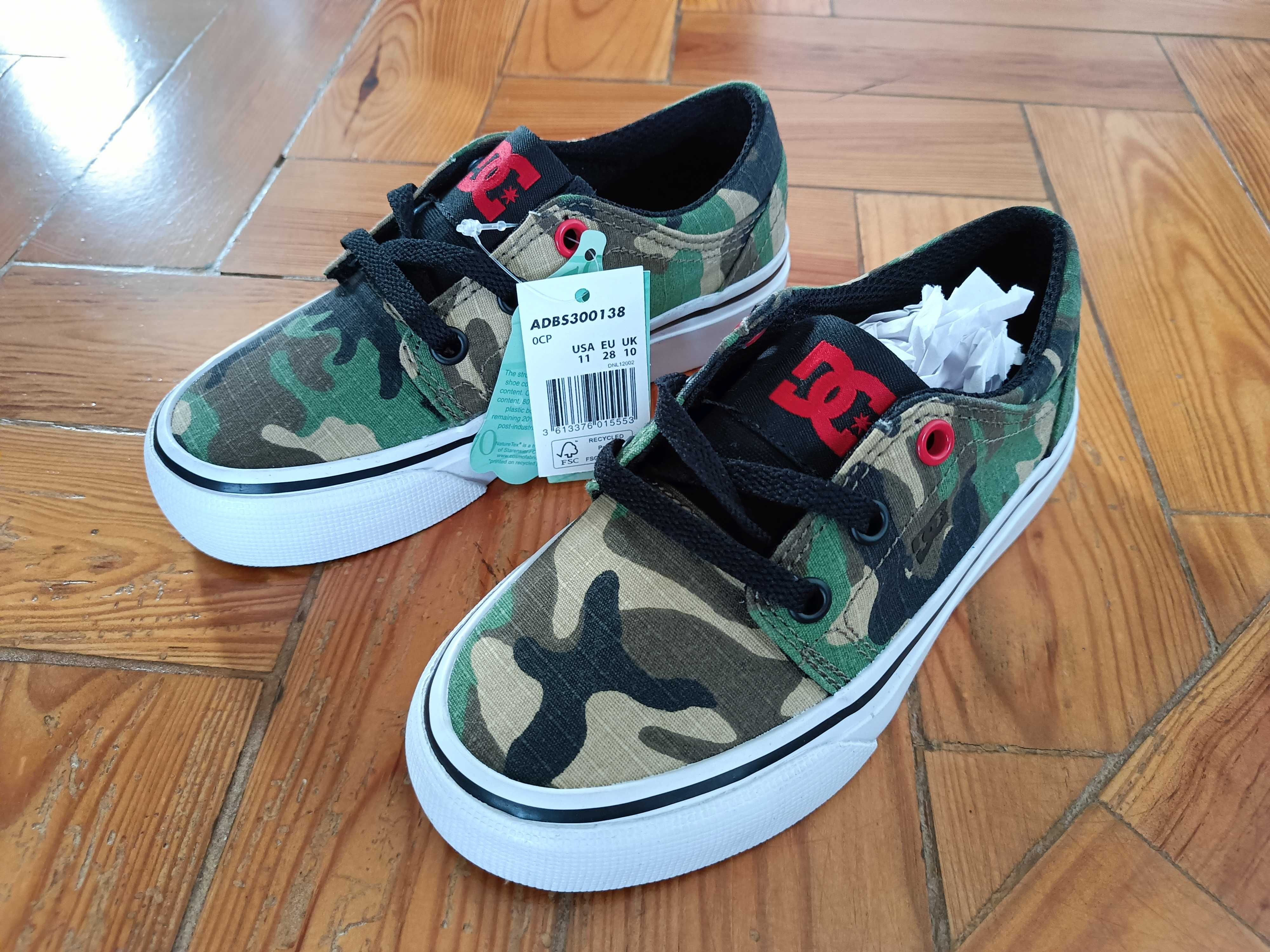 Sapatilhas DC Shoes - Camuflado (NOVO) Tamanho 28