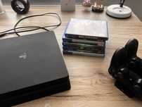 PS4+5 hitowych gier (Spider-Man,GTA V, Bloodborne i inne)-100% sprawny