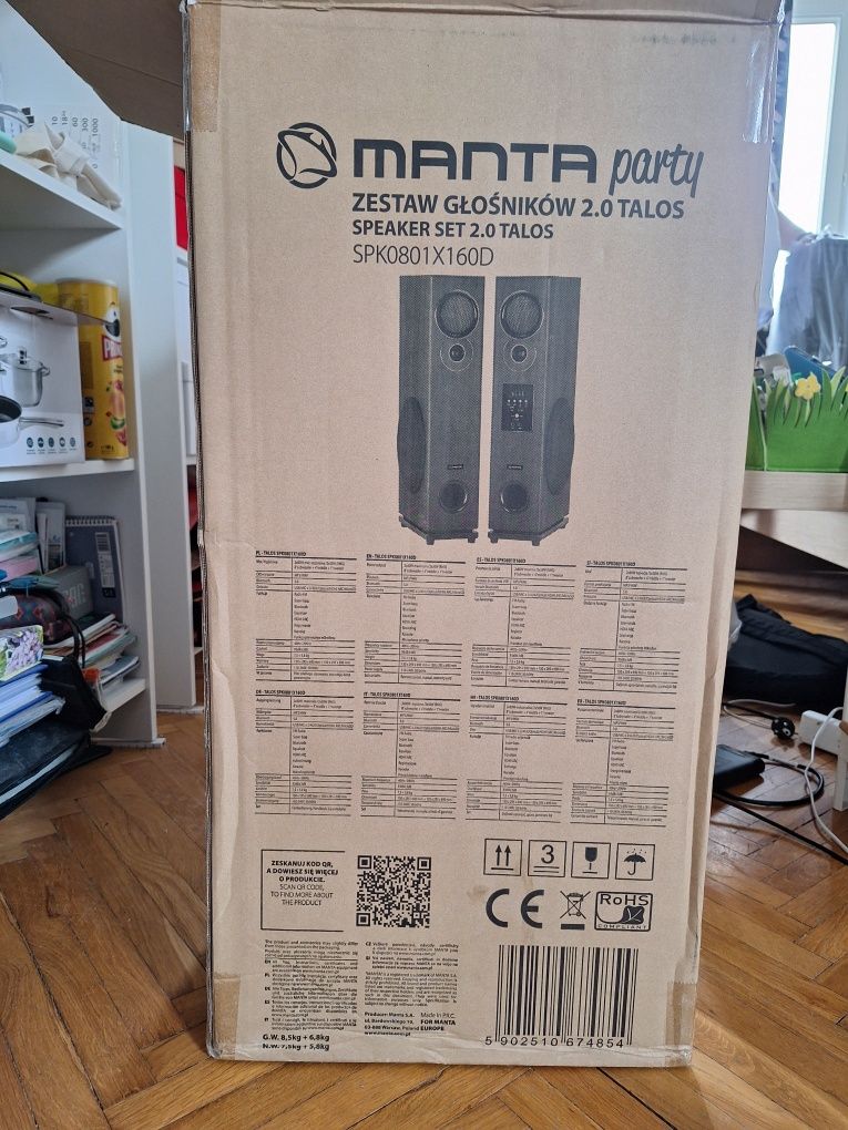 Kolumny głośnikowe Hi-Fi 2.0 Manta Talos