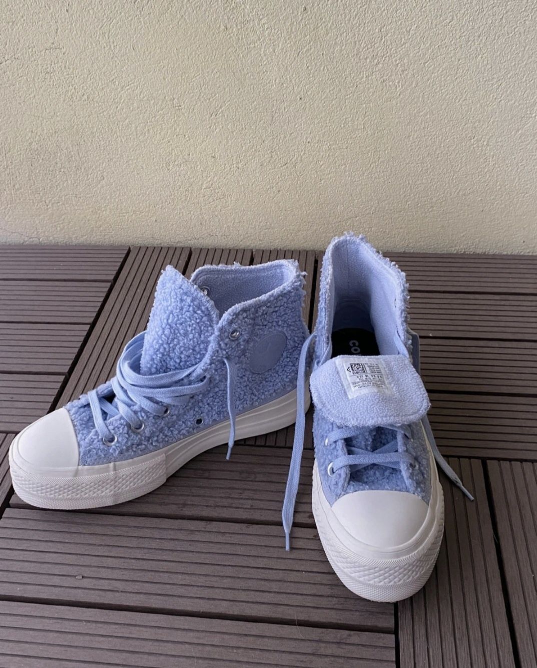 Converse Chuck Taylor all star Sherpa Platform 36
