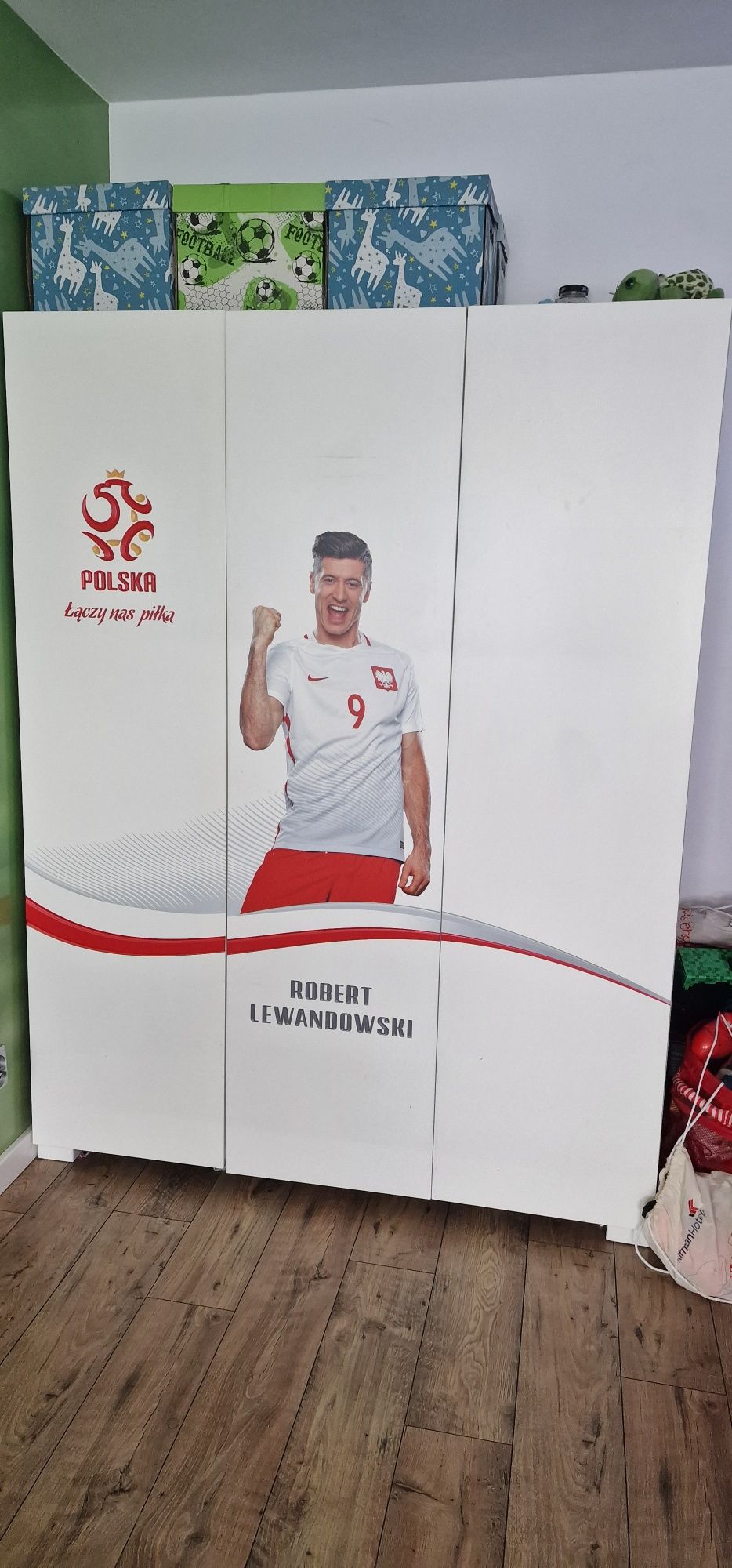 Szafa biała 3D MEBLIK Lewandowski 3 drzwiowa