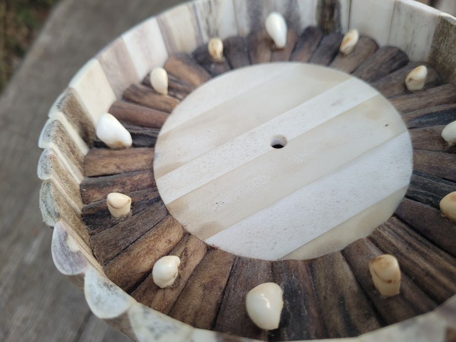 Zegar z poroza do rękodzieła grandle rogi poroze jelenia mysliwski