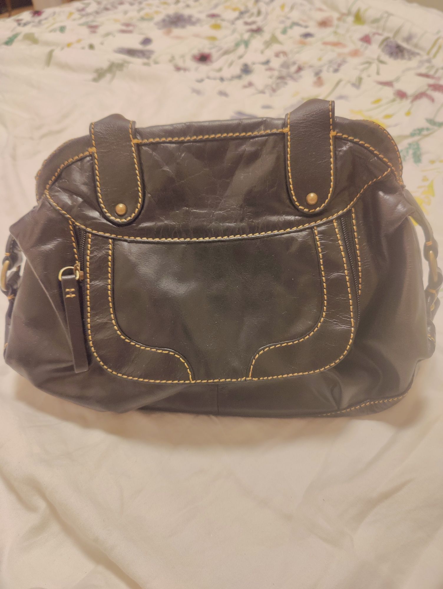 Кожаная сумка Tula leather bag
