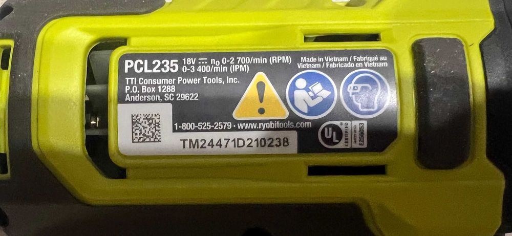 Набір імпакта RYOBI PCL235 18V ONE+ 1/4" акб зарядка новий з США
