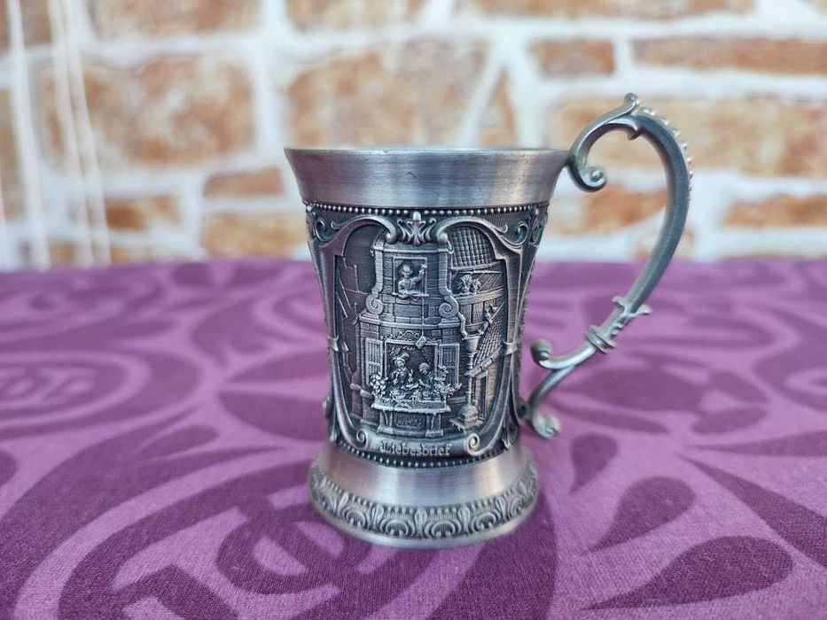 Вінтажні вироби з харчового олова. Чарки 40мл. Німеччина.