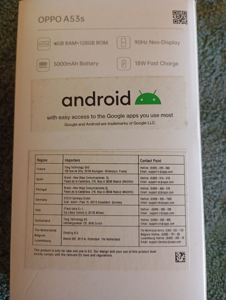 OPPO a53S dual sim troco
