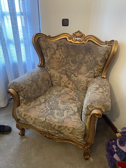 Conjunto de Sofás em Gobelã