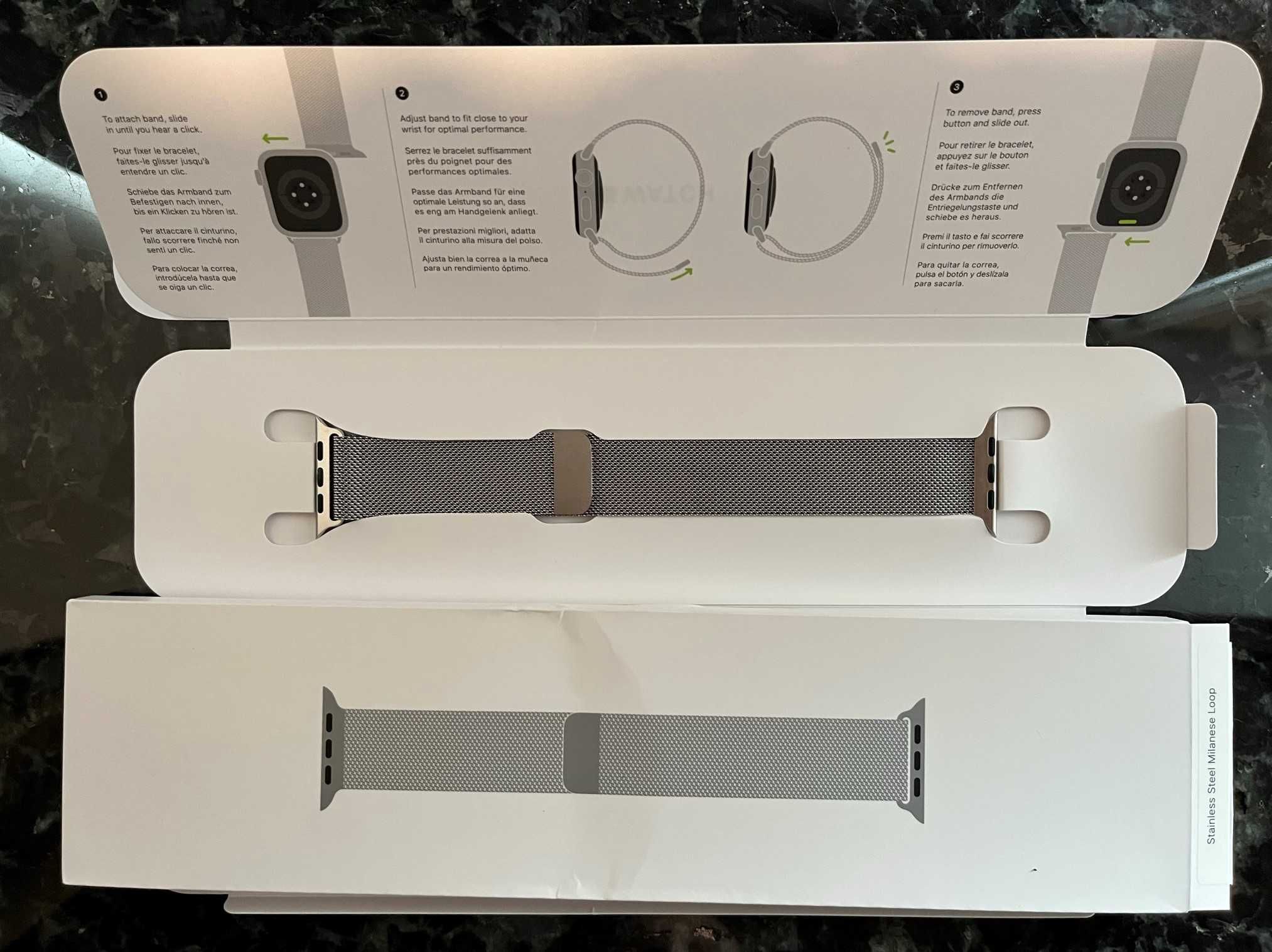 Браслет Новый Apple Watch Band Milanese Loop (44mm) - Stainless Steel