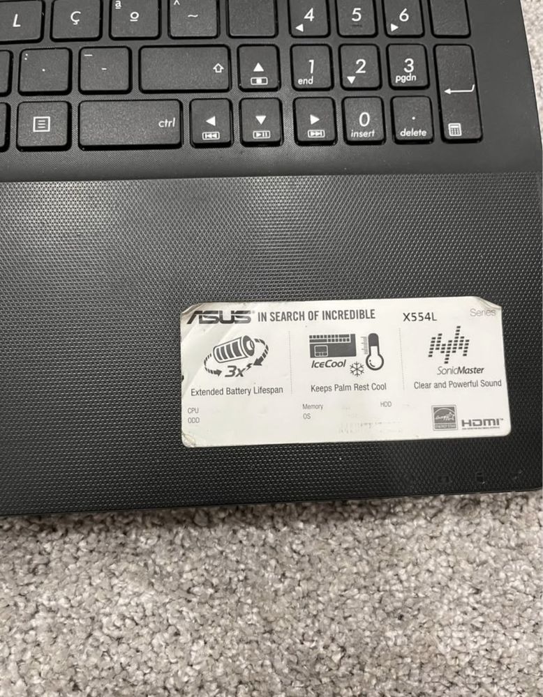 Portatil Asus x554L