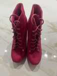 Botas de salto alto compensadas