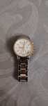 relogio pulso armani exchange prateado dourado