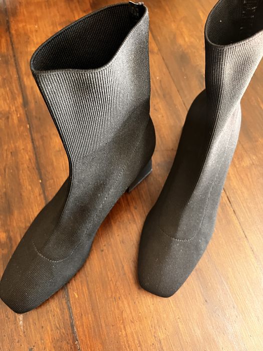 Botas pretas leftiens novas salto 7 cm