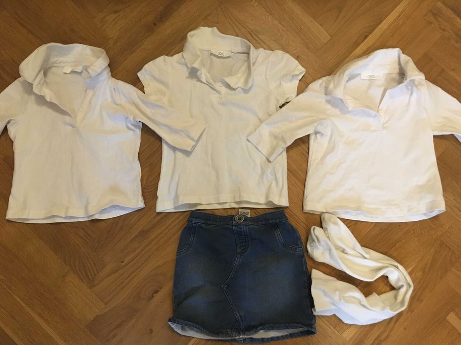 Strój galowy dziewczynka 98 - zestaw ubranek 5 sztuk