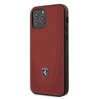 Etui Ferrari iPhone 12 Pro Czerwony Poliwęglan - Kolekcja Off Track