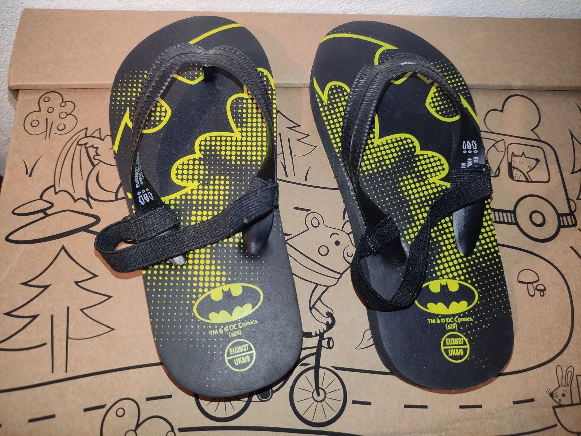Klapki Batman, japonki rozmiar 27 chłopiec buty, kapcie wodoodporne