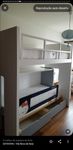 Beliche duplo com colchão em Mdf lacado