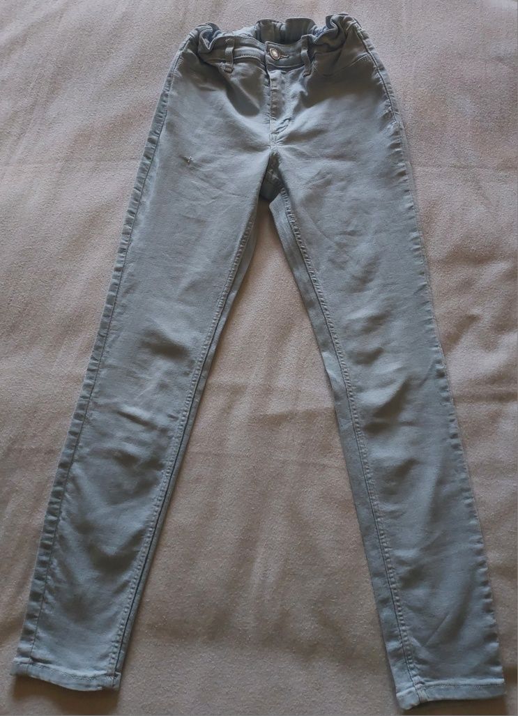 Calças Skinny Fit Azul, 9-10A