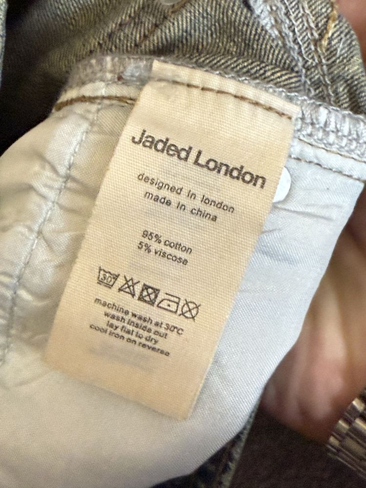 Шорты шорти джинсові Jaded London Union Jack Applique Jorts