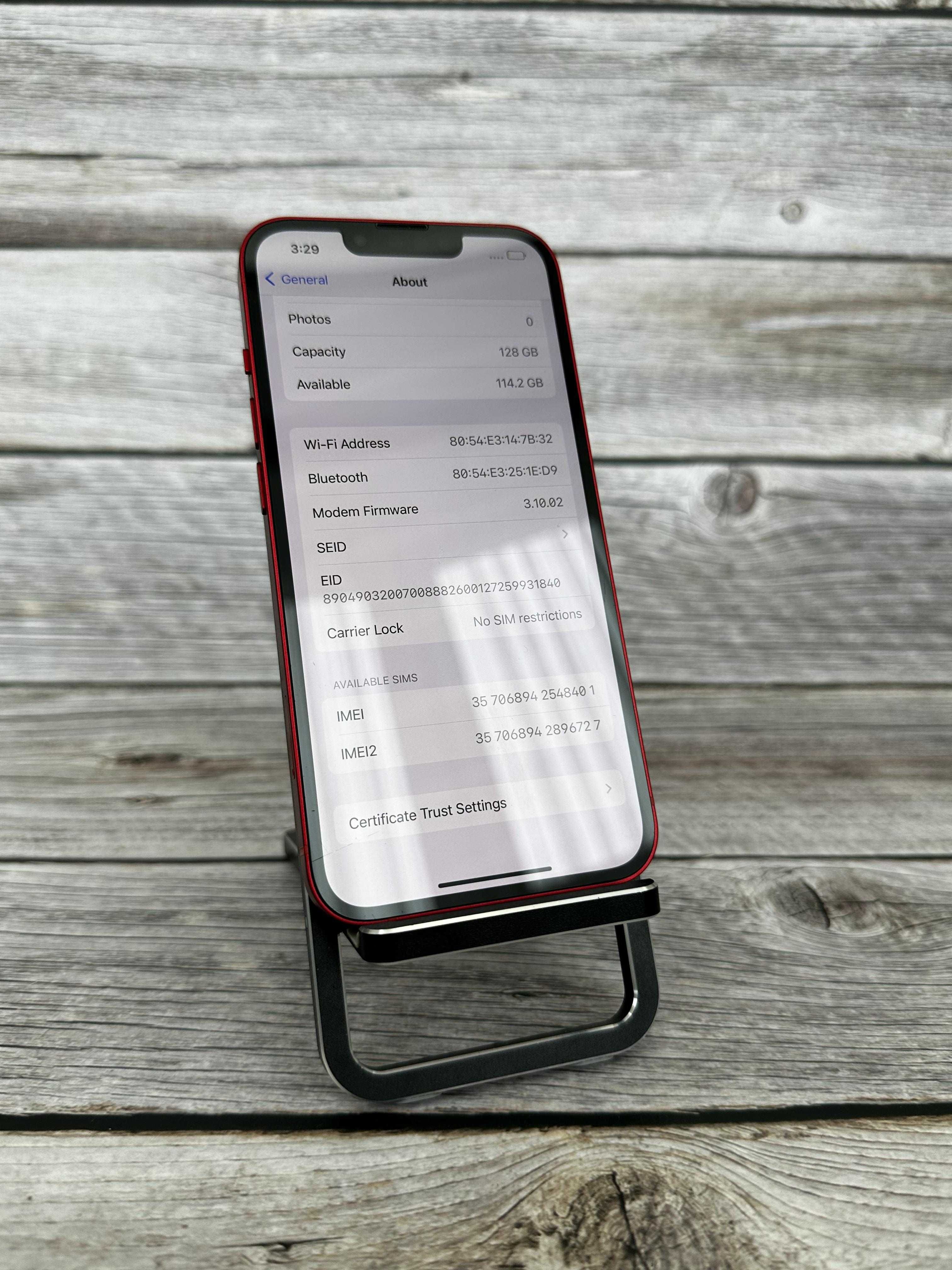 IPhone 13 red 128gb!!! NEVERLOCK!! З США!! Батарея 100%
