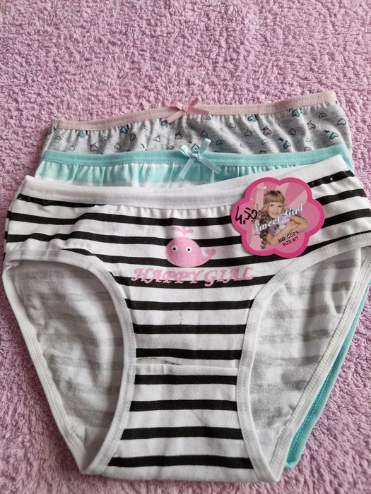 Majtki dziecięce 6,-7 lat zestaw 3szt produkt nowy