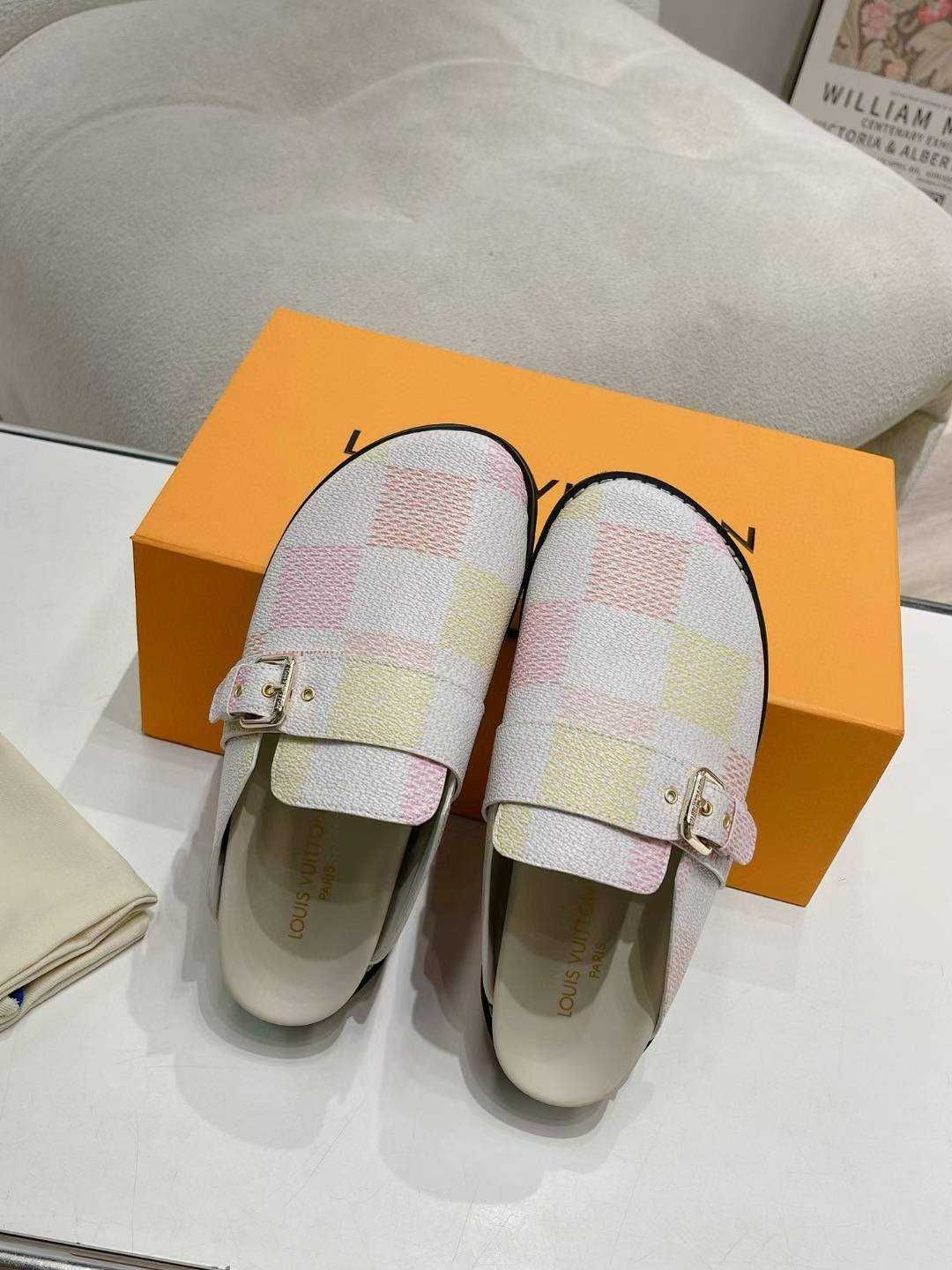 Louis Vuitton Buty, sandaly klapki, skora 180201