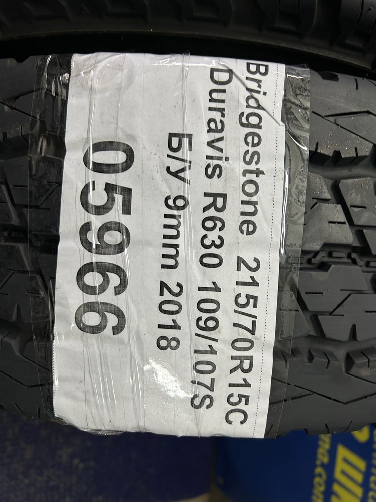 215/70R15C Bridgestone Duravis R630 4шт 9мм 2018рік