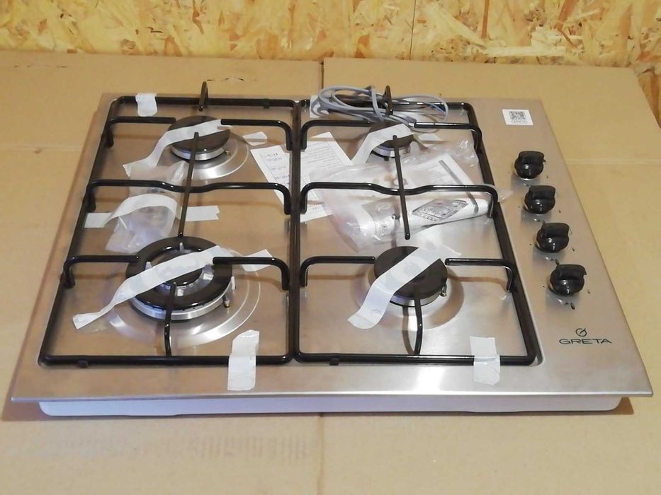 Варочная поверхность газовая GRETA СВ-4 (ВП4) нержавеющая сталь.